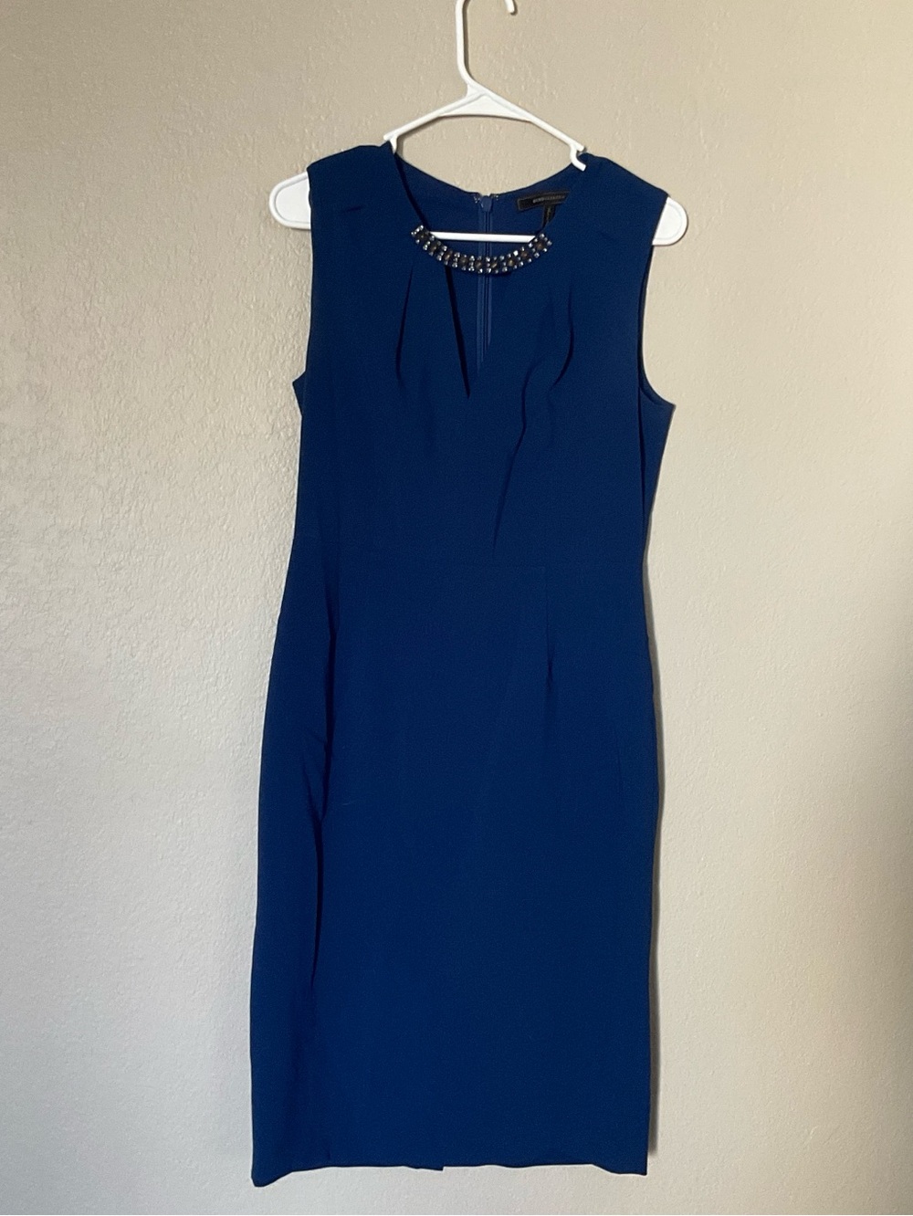 BCBGMaxAzria Blue Sleeveless Dress (8)